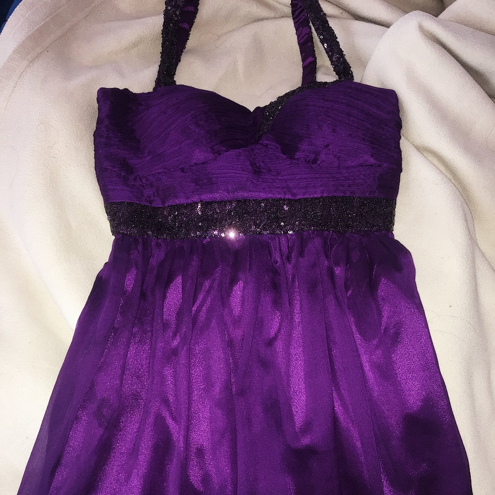 | NEW 💖 | • purple sequin party dress • - Picture 3 of 5